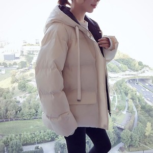 Abrigo de invierno para mujer de North Bound, nuevas Parkas de algodón con capucha gruesas y sueltas, chaqueta acolchada corta con estampado de burbujas - Product Image 2
