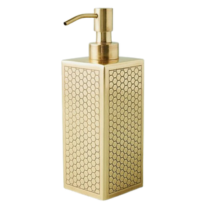 Modern Design Gold Polished Metal Soap Dispenser for Kitchen Farmhouse Decor Designer Soap <b>Pump</b> for Bathroom - Product Image 1
