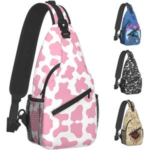 Sublimación personalizada Ligero Una Correa Mochila de pecho Unisex Sling Crossbody Bolso de hombro Diseño de mensajero en todos los colores - Product Image 1