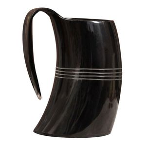 แก้วดื่มฮอร์นธรรมชาติทำมือจากโรงงานอินเดียดีไซน์แบบดั้งเดิมของไวกิ้งสำหรับใส่เครื่องดื่มโปรโมชั่นคอลเลกชันใหม่ - Product Image 5