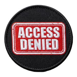 ป้ายเตือนความปลอดภัยแบบรีดติด ป้ายแดงปักลายโลโก้สนับสนุนงานคอมพิวเตอร์ IT  สำหรับงานยุทธวิธี จำหน่ายจำนวนมาก - Product Image 1