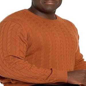 Suéteres de cuello redondo Ropa de hombre Manga larga En precio al por mayor Suéteres de hombre en blanco informales de lana de punto transpirable de invierno - Product Image 3