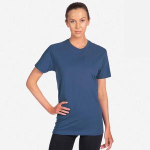 T-shirts unis personnalisés pour dames T-shirts à col rond en pur coton coupe ajustée - Product Image 1