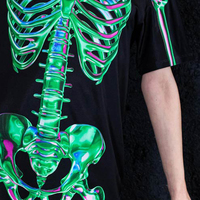 Camisetas de Halloween personalizadas impresas en 3D-Diseños vibrantes personalizados para eventos de Halloween Fiestas temáticas y ropa informal de temporada