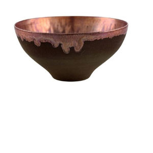 Bol en cuivre martelé de qualité de luxe, design élégant de grande taille pour le type d'assiette de service de table - Product Image 5