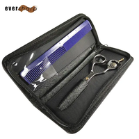 Vente directe usine Ciseaux de coiffure en acier inoxydable pliables avec étui à fermeture éclair 22 x 8,5 x 2,7 cm pour barbier et grossiste