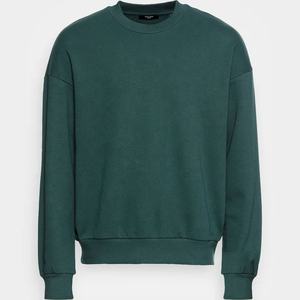 Alta calidad 100% algodón cuello redondo sudadera hombres al por mayor personalizado de gran tamaño gota hombro manga larga básico pulóver sudadera - Product Image 5