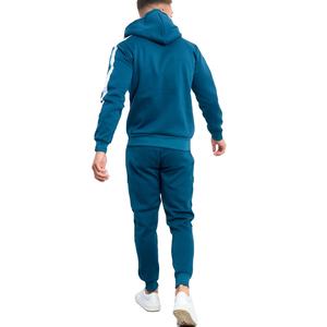 Vêtements de sport d'hiver Ensemble veste et pantalon décontractés pour hommes Ensemble 2 pièces Color Block Tracksuits d'extérieur pour hommes - Product Image 2
