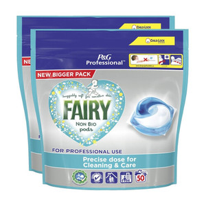 Cápsulas de detergente Fairy Non Bio para Piel Sensible - (100 Lavados, 2 x 50) - Product Image 1