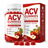 Gummies pour adultes au vinaigre de cidre de pomme et à la racine de betterave, BHB Grenade, Soutien immunitaire, 500mg de poudre de vinaigre de cidre de pomme, 200mg de sels de BHB, 100mg de racine de betterave, 50mg
