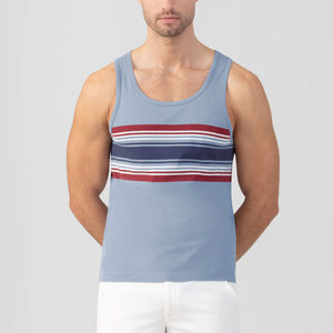 Débardeur décontracté d'été pour homme Streetgrace, en coton respirant, impression de logo 3D personnalisée, vêtements de sport OEM, grandes tailles, vente en gros - Product Image 1