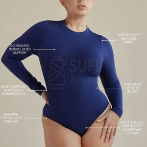 Body de Mujer de Lujo para Invierno y Primavera, Tejido Liso y Transpirable de Secado Rápido, Ajuste Ceñido, Elegante y Estiloso para Uso Diario - Product Image 3