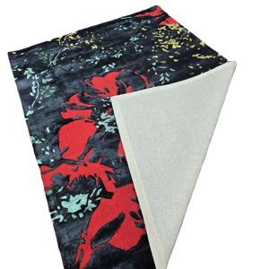 Alfombra de lana moderna tradicional hecha a mano para sala de estar 100% algodón fino con patrón abstracto juego de alfombras antideslizantes - Product Image 1