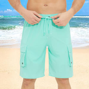 Pantalon short en maille pour garçon 4-20 ans 100% coton Poche élastique décontractée avec décoration à motifs Impression globale pour la collection d'été - Product Image 1