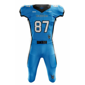 Maillot d'entraînement de football américain personnalisé de haute qualité broderie sublimée avec manches courtes prix compétitif pour la vente en gros - Product Image 5