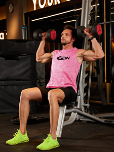 Camiseta sin mangas de poliéster para hombre, camiseta atlética sin mangas con tela ligera de secado rápido, ideal para Fitness, gimnasio, correr e informal - Product Image 3