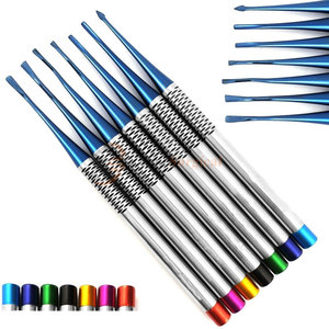Elevadores dentales codificados por color manuales ergonómicos de alta calidad de acero inoxidable, juego de 7 piezas microquirúrgicas - Product Image 1