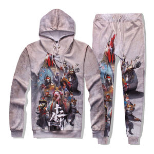 ชุดวอร์มพิมพ์ลายแบบรูดซิปสำหรับผู้ชายชุดออกกำลังกายแบบซับลิเมชันสำหรับใส่ไปยิมและชุดใส่วิ่งสำหรับฤดูหนาวแบบปรับแต่งได้ - Product Image 6