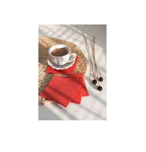 Dessous de verre en lin personnalisé écologique de différentes couleurs antiques sous-verre en lin de forme carrée pour la fabrication en gros - Product Image 6