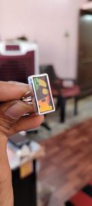 แหวนปรับได้เงินอินเทรนด์แหวนปีกผีเสื้อสีสันสดใส - Product Image 3