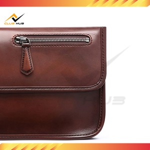 High Quality Genuine Leather Eco-friendly <b>Laptop</b> Bag Custom New Retro Style Adjustable Strap Sleek Design Zipper Closure Durable - Product Image 5