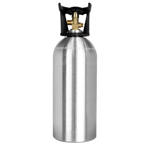 Bouteille de gaz CO2 en aluminium 10 lb (6,9 kg) pour système de brasserie à pression, valve CGA320, usage pour boissons - Product Image 4