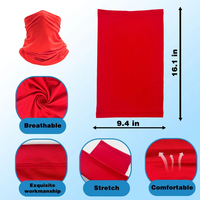 Masque facial de protection UV rafraîchissant pour l'été personnalisé Tube multifonctionnel pour pêche et cyclisme Couvre-chef Bandana en polyester Écharpe Cou
