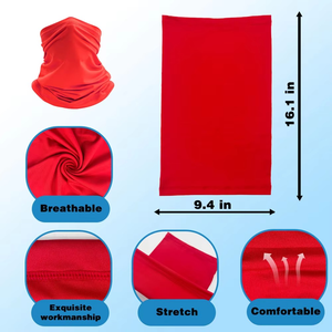 Masque facial de protection UV rafraîchissant pour l'été personnalisé Tube multifonctionnel pour pêche et cyclisme Couvre-chef Bandana en polyester Écharpe Cou - Product Image 5