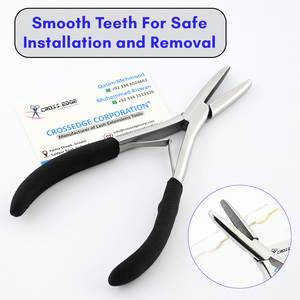Outils d'extension de cheveux écologiques Pince à sertir les perles Outil d'extension de cheveux Pince applicatrice Outil de retrait pour l'installation I-tips - Product Image 3