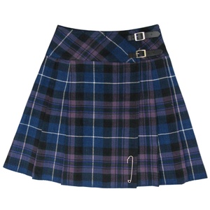 Tartan Zipper Sexy School Girls Pleated Plaid Natural Waist Slim Fit Loose Breathable Eco-Friendly Polyester/Cotton A-line <b>Skirt</b> - Product Image 5
