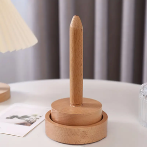 Soporte de carrete de madera decorativo exportador indio al por mayor con mecanismo giratorio para tejer a mano disponible a precio de fábrica - Product Image 6