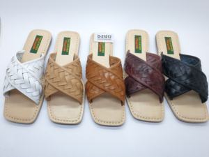 High Quality Women's Leather <b>Slip</b>-<b>On</b> <b>Sandal</b> Durable Comfortable Cushioning Breathable Lightweight Cross-Bar Fashion Trend - Product Image 6