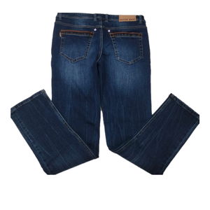 Pantalones de mezclilla para hombre, pantalones elásticos para niños, Vaqueros azules oscuros, pantalones vaqueros holgados de pierna ancha lavados rectos, ropa de orillo, pantalones personalizados para hombre - Product Image 3