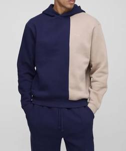 Diseño único profesional hombres chándales venta al por mayor hombres chándales precio barato dos tonos de color de manga larga suelta ajuste ligero - Product Image 5