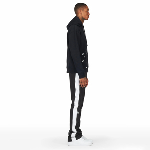 Vente en gros 100% coton Survêtements évasés pour hommes Logo imprimé Pantalons de survêtement et ensembles de sweat à capuche Costume de survêtement évasé respirant - Product Image 2