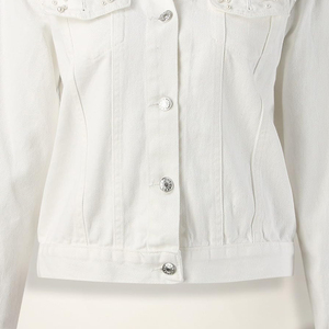 Meilleure veste en denim Vente en gros de jeans délavés pour l'hiver Vestes de jeans Vêtements de rue Veste en denim à strass unique pour hommes - Product Image 5