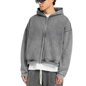 Sudaderas con Capucha de Alta Calidad para Hombre, Impresión Bajo Demanda, Lavado Ácido, Talla Grande, Felpa de Algodón, Estilo Universitario - Product Image 1