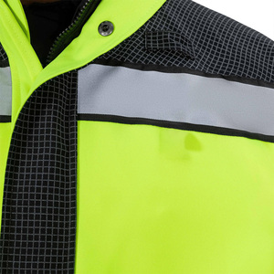 Elegante chaqueta de seguridad con logotipo personalizado impresión bordado reflectante de alta visibilidad ropa de trabajo al aire libre fabricante OEM - Product Image 2