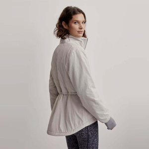 Veste bouffante zippée matelassée ondulée pour femmes à la mode Veste bouffante confortable et légère pour le style d'hiver quotidien personnalisé - Product Image 2
