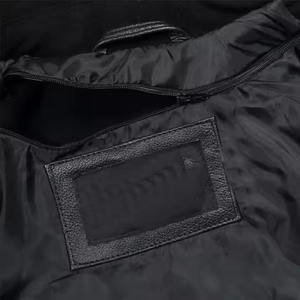 Chaqueta de bombardero de satén ligera auténtica, ropa de invierno informal de estilo callejero para eventos especiales, cierre de cinturón, servicio OEM - Product Image 6