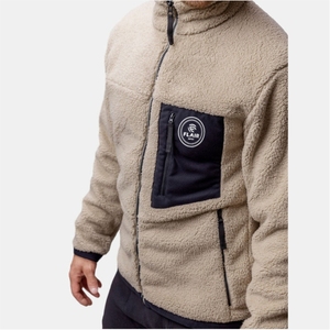 Veste polaire technique d'hiver pour homme avec logo personnalisé du fabricant, coupe-vent, imperméable, respirante, à fermeture éclair intégrale, style streetwear - Product Image 4