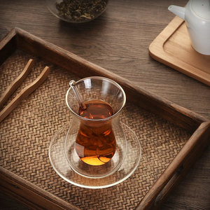 Ensemble de tasses à thé, soucoupes et cuillères à thé en porcelaine, style classique et élégant, couleur noire, pour thé, café, expresso, pour cadeaux promotionnels, style royal - Product Image 6