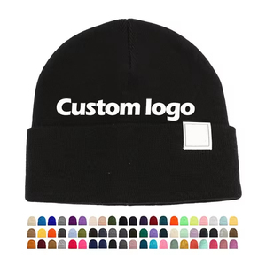 Unisex Daily Beanie <b>Caps</b> Custom Men Women Cuffed <b>Cap</b> Knit Ribbed Acrylic <b>Winter</b> Hat Ski Fisherman Knit Hats <b>Cap</b> Beanie - Product Image 4