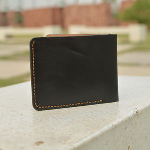 Custom Logo Genuine Leather Bi Fold <b>Wallet</b> <b>Slim</b> RFID Blocking Purse For <b>Men</b> Vintage Stylish OEM BFW-0122 - Product Image 1