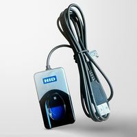Lecteur d'empreintes digitales biométrique optique Portable Digital Persona U4500, Interface USB-A 2.0, Résolution 500 PPI, Compatible multiplateforme