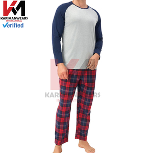 Conjunto de pijama de verano para hombre, ropa de dormir de algodón de manga corta, conjunto de descanso suave y ligero con bolsillos, ropa de dormir transpirable para clima cálido - Product Image 2