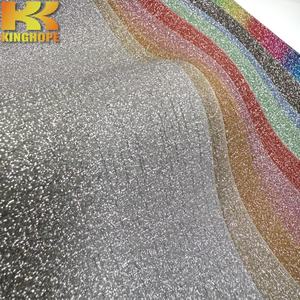 Tissu brillant à paillettes épaisses de couleur intense en similicuir PU effet Cendrillon pour empeignes de chaussures - Product Image 4