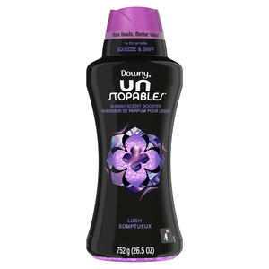 Downy Unstopables <b>Laundry</b> Scent Booster <b>Beads</b> for Washer, Lush, 26.5 oz, Lavender,Vanilla - Product Image 1