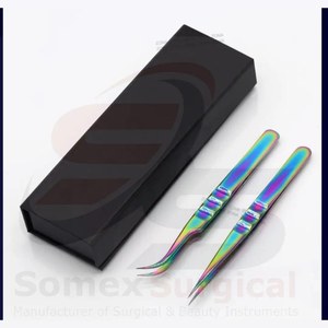 Pince à épiler multicolore pour cils d'extension vente en gros - Product Image 1