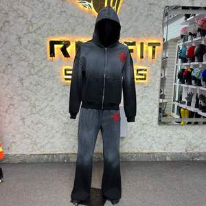 Meilleure Vente Qualité Pure Fabriqué en Usine Client Demandé Prix Bas Survêtement à Fermeture Éclair Pour Hommes Style Unique Nouveau Design Survêtements pour Hommes - Product Image 6